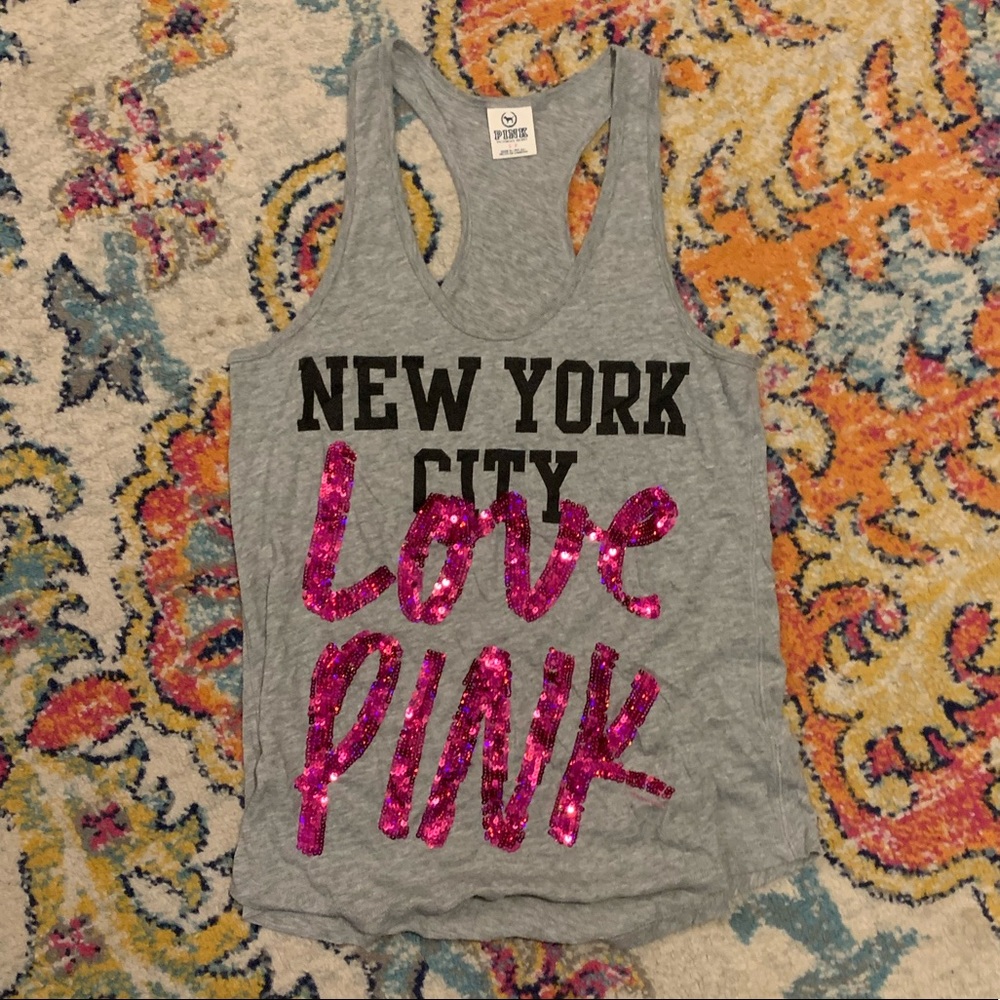 Pink Victoria’s Secret tank top